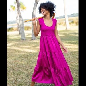 Natural Life Olivia Smocked Maxi Dress